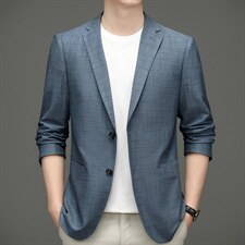 2023年春款男士上衣无缝单件西服P165图片