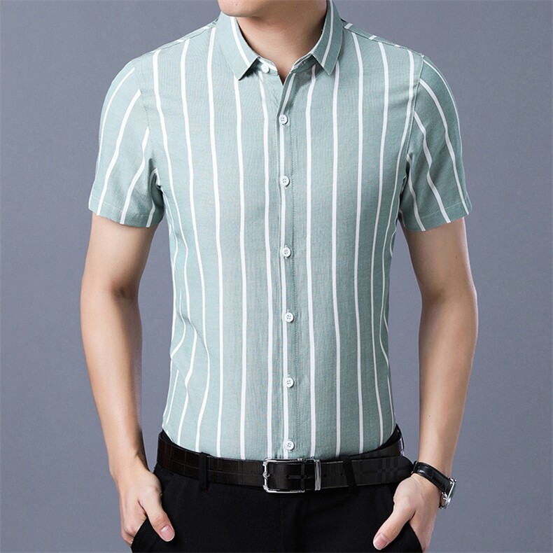 B2262021年夏季新款男式短袖衬衫男商务休闲高端男装,男装衬衫,电商B360