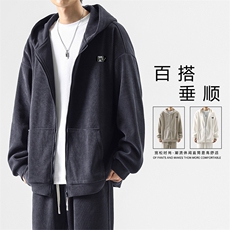美式高街休闲百搭连帽开衫卫衣TK890-特批78，男装卫衣，星座718
