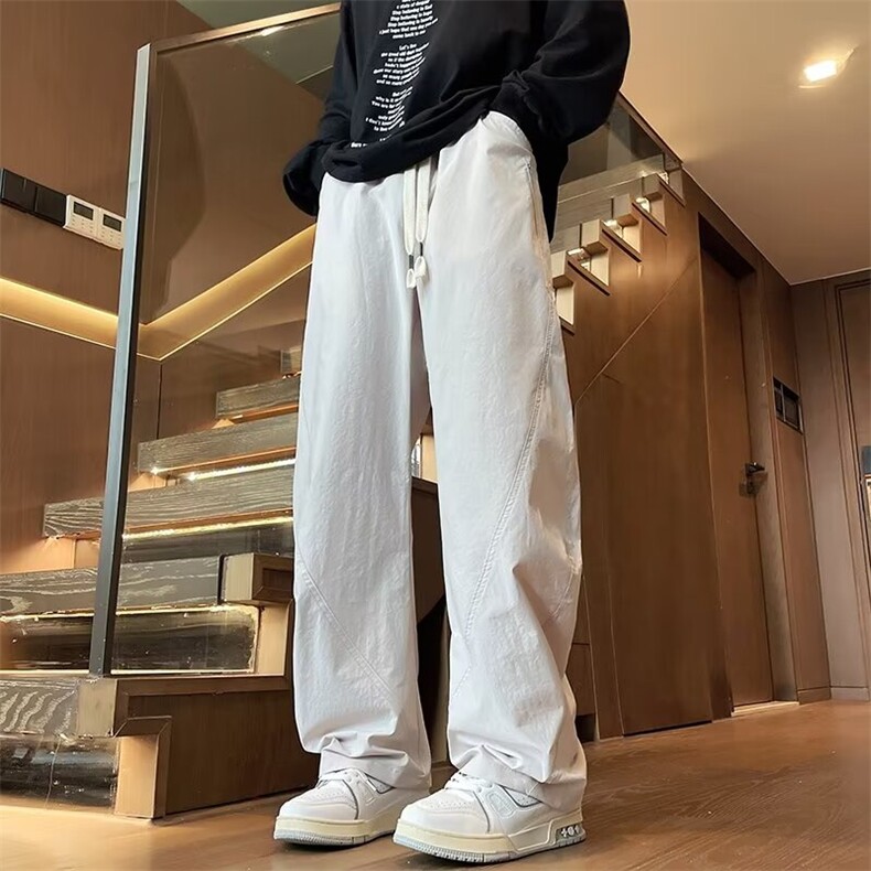 W312-P452025新款立体剪裁弯刀裤港风休闲裤长裤男,男装休闲裤,星座911-1