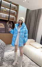 钻条边羽绒服，女装羽绒服，欧力尼