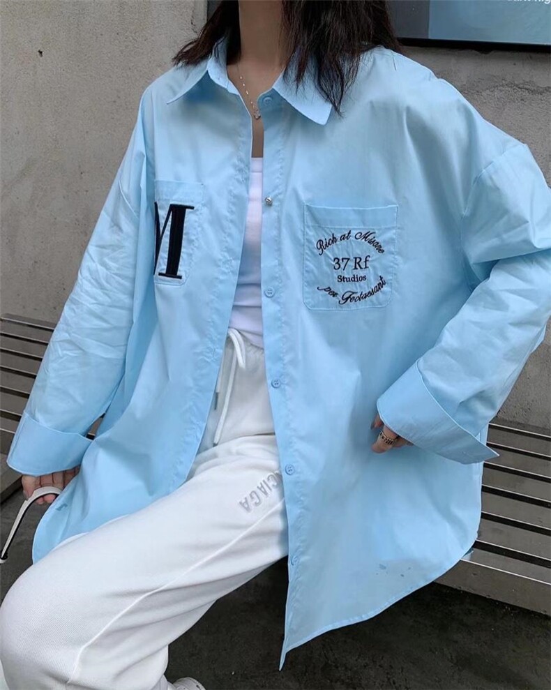 超薄刺绣衬衣，韩版新款，其它，程稀