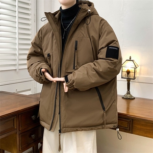 90白鸭绒羽绒服2024新款连帽加厚工装外套 A436-5536-P210控价298图片