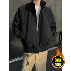 棉衣5W件现货冬季美拉德立领飞行夹克廓形高街棒球服加棉加厚外套，男装夹克，电商A486