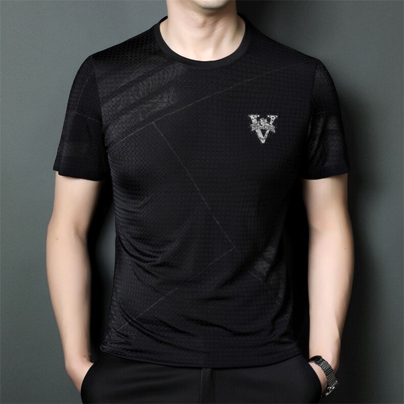SQY9822男式2023年夏季新款T恤男短袖商务时尚休闲体恤男装P55图片