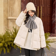 2025年冬季90白鸭绒羽绒服保暖厚款韩版网红通勤简约中长款休闲风，女装羽绒服，众宇琦