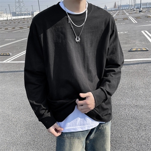 2024春季新款美式潮牌宽松卫衣男圆领套头打底衫 现货 W8088-P32图片