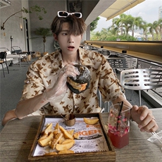 蝴蝶套装TZ77800特P45衬衫DCS77801特P27DK77802特P18套装控88，男装休闲套装，星座227-7