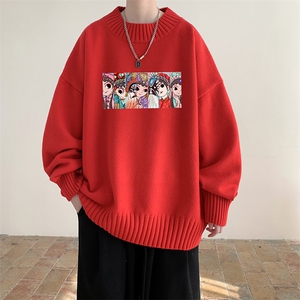 半高领毛衣男士大码针织衫男毛线衣男 M18250-P45 加绒款-P65图片