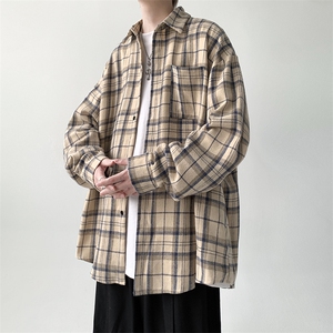 现货宽松格子衬衫小香风衬衣KD612-P5078图片
