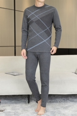 秋冬保暖内衣男士半高领秋衣秋裤休闲保暖套装310B-3-TZ5008-P60，男装休闲套装，星座310B-3