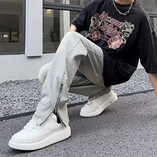 青春流行长裤ins男印花牛仔裤潮新款文艺简约N8833P43，男装牛仔裤，星座1116-2