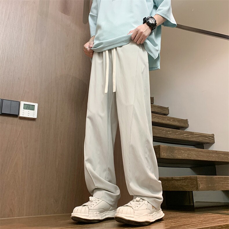 2025春夏款港风宽松设计感休闲百搭休闲裤直筒裤K24103-P35,男装休闲裤,星座717