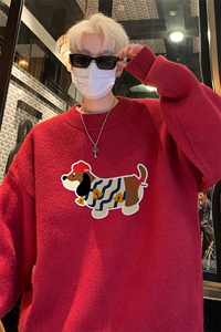 高质量！秋冬季半高领毛衣男士加绒加厚线衣针织衫男DMY550-特P38图片