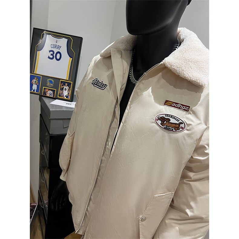 港风大码款宽松翻领加厚保暖棉服外套潮XZ213-MY9355-P148控168,男装棉衣,星座213