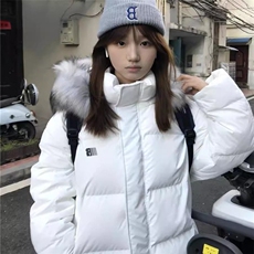 【高质量】可拆卸毛领羽绒棉服情侣美式厚外套棉衣2568特P90网图，男装棉衣，电商B245