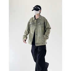 休闲大码宽松男女潮流立体剪裁牛仔外套夹克JA1128-P63【特价】，男装工装外套，电商A007