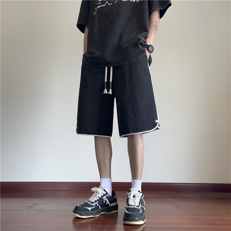 抖音品质夏季新款潮流设计速干宽松短裤B315-K24148-特p30控58,男装牛仔裤,电商B315