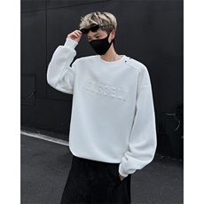 T366-特P30控58秋季美式拼接凹凸印花长袖卫衣男潮牌宽松外套，男装卫衣，电商A058-1（原电商C417）