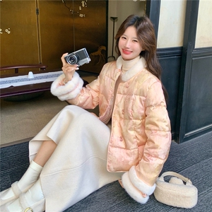 2025年冬季短款新中式短款羽绒服50白鸭绒RF2C290-7802#-P325-K42图片