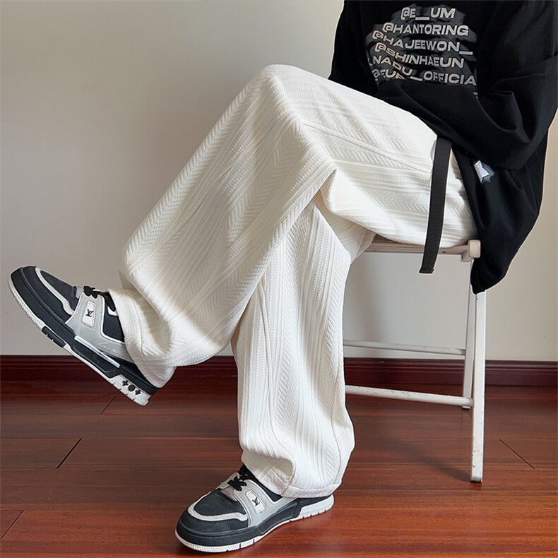 2025秋季新款内景针织提花弯刀卫裤M-5XLHK25671-特P30，男装休闲裤，电商A022