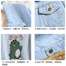 牛仔夹克男大码牛仔外套男茄克NJ77037-P60加绒款-P75，男装夹克，电商A040A