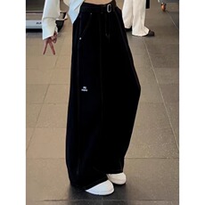 美式复古弯刀牛仔裤男女新款宽松高街直筒阔腿裤子潮WLA5522-P45，男装牛仔裤，星座1008