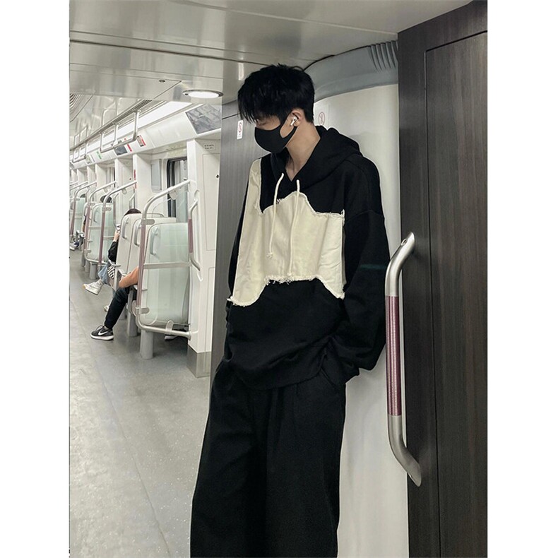 连帽卫衣潮牌不规则拼接设计 WY7101 特P41图片