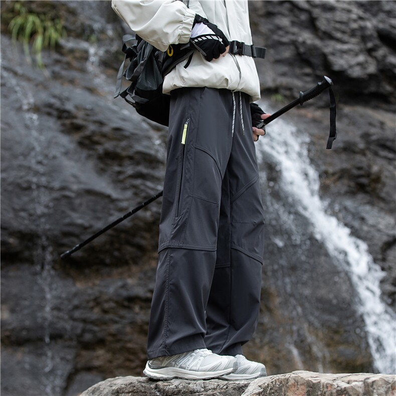 秋季新款山系户外登山防水设计感宽松冲锋裤B315-K25729-p65控88图片
