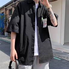 衬衫男士韩版潮流高街帅气百搭2024夏季ins宽松外套CY800-P30，男装衬衫，星座412-3