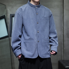 2025秋季新款男士夹克中式立领加厚灯芯绒外套JK2518-P110控158，男装夹克，电商A021
