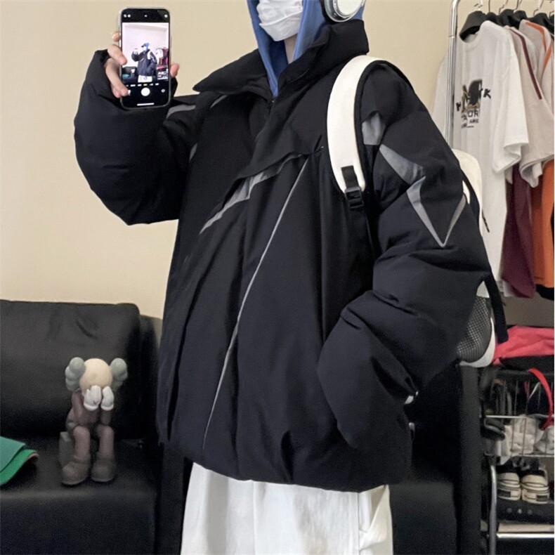 小众设计感拼色棉衣男XZ904-MY01-P140,男装棉衣,星座904