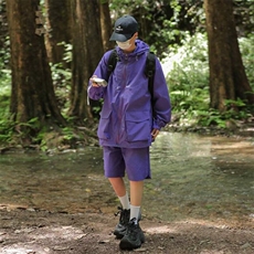 户外登山工装套装防晒衣套装山系连帽外套短裤TZ11-310B-1-P55，男装休闲套装，星座310B-1