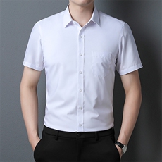 BJ2360钱塘2020-2夏季新款时尚休闲男士短袖衬衫纯色百搭衬衣P41，男装衬衫，钱塘207-2