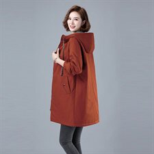 2024年棉衣加厚加棉纯色棉服中长款3694款连帽中长款棉衣/棉服，女装棉衣/棉服，秋牧寒烟