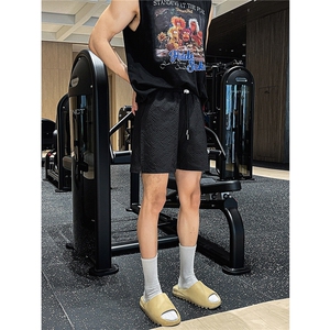 8XL-M四分裤不过膝冰丝速干薄款沙滩短裤男篮球运动裤DK26005P25图片