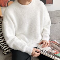 2025秋冬日系复古软糯高级感毛衣男女休闲慵懒风情侣百搭针织衫，男装针织衫/毛衣，星座506A