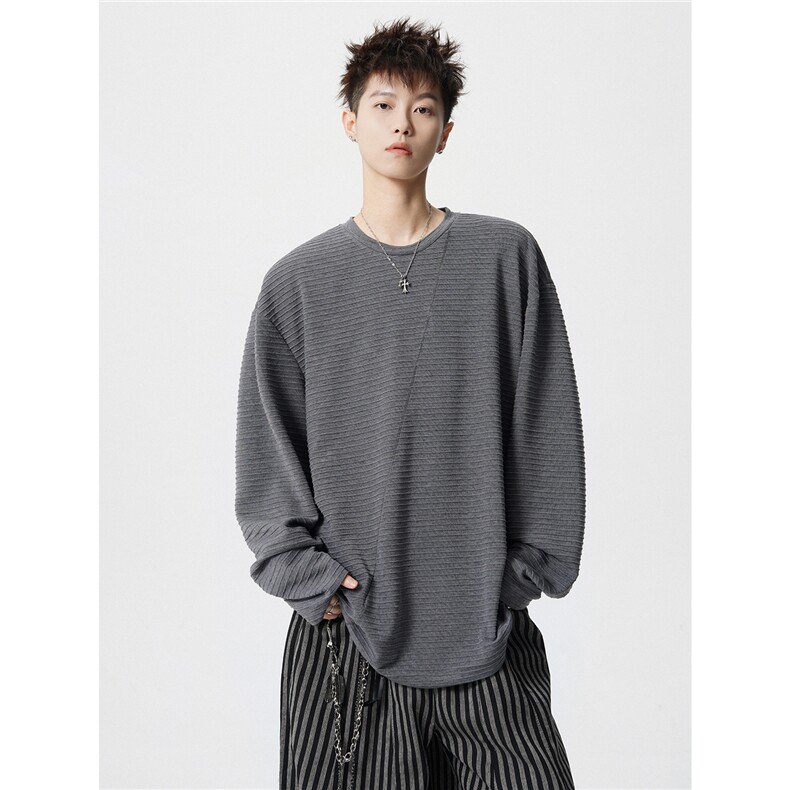 现货 T10179-特批40 控78 秋冬磨毛打底衫高质量长袖百搭大码T恤图片