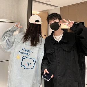 牛仔夹克男大码牛仔外套男茄克 NJ77309-P60加绒款-P75图片