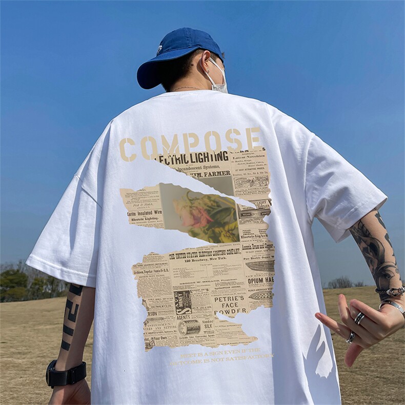 数据超好220克重磅美式潮牌短袖t恤T998-P28直播有280克品质P35,男装T恤,电商A486