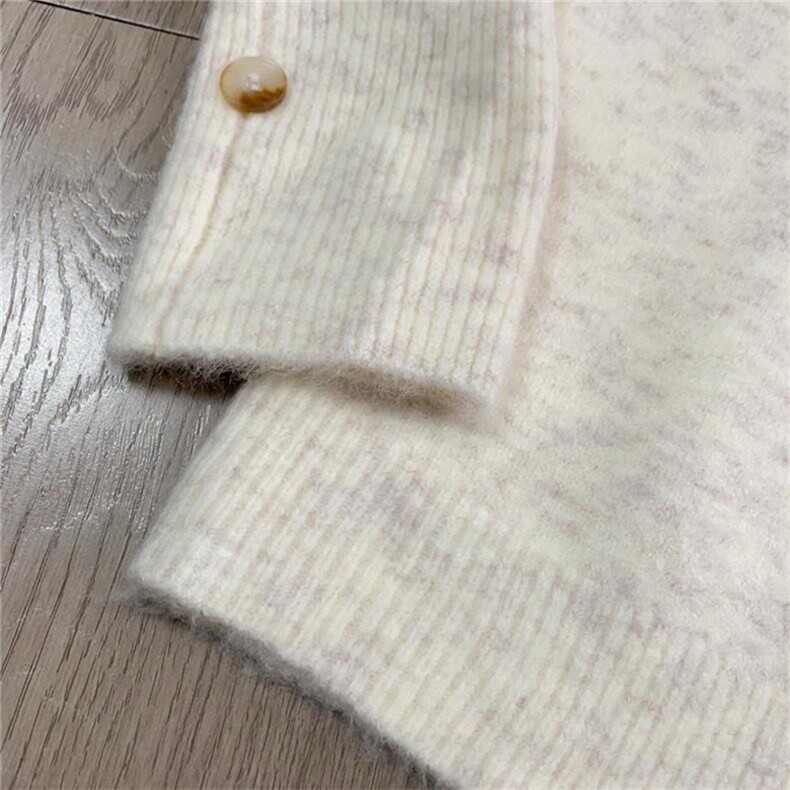 重磅秋冬男女北极绒开衫毛衣美式复古休闲慵懒风单排扣针织衫外套,男装针织衫/毛衣,电商A486