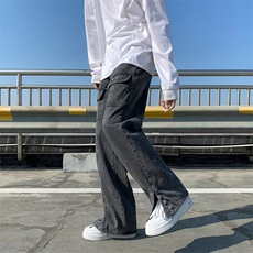 牛仔裤男秋季潮大码休闲裤子高街N0869P48，男装牛仔裤，星座1116-2