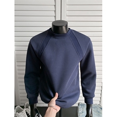 WY805-尺码M-3XL-特P26-美式解构拼接长袖打底衫宽松休闲上衣，男装T恤，星座1811B
