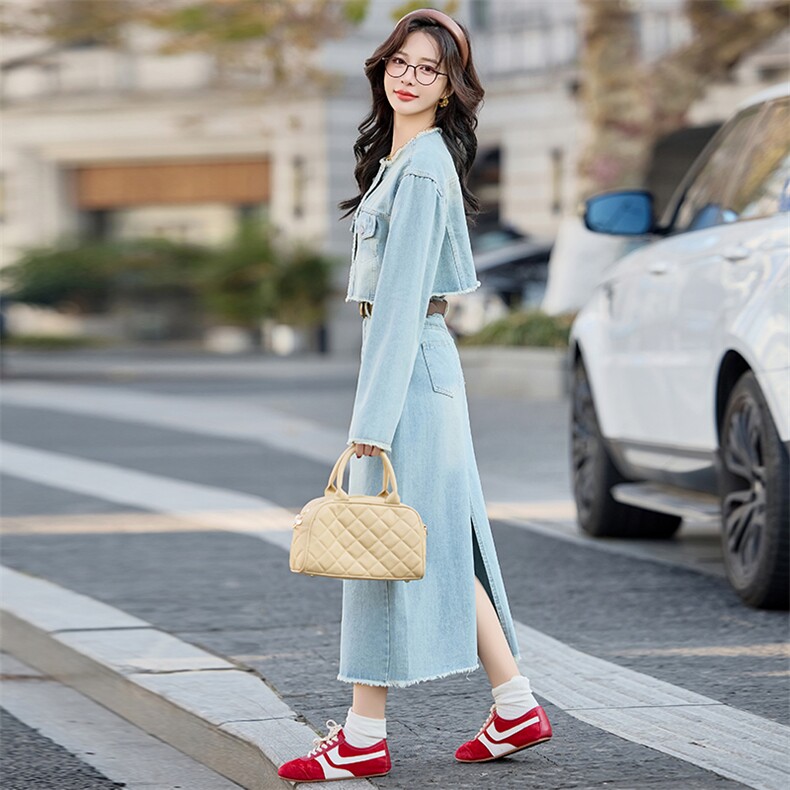 2025年春季新款套装潮流时尚气质简约百搭套装裙女,女装套装/套裙,1C080