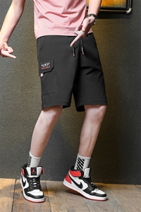 M-8XL男大码冰丝弹力5分裤短裤5032-1_6811(M-5XLP27 6XL-8XLP30)图片
