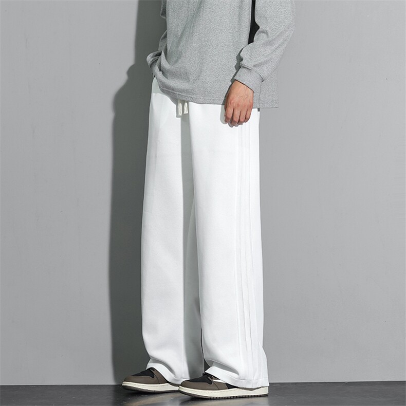 秋季直筒休闲裤学院风褶皱男士长裤大码运动裤潮A266-KZ456-P45，女装休闲裤，电商A266