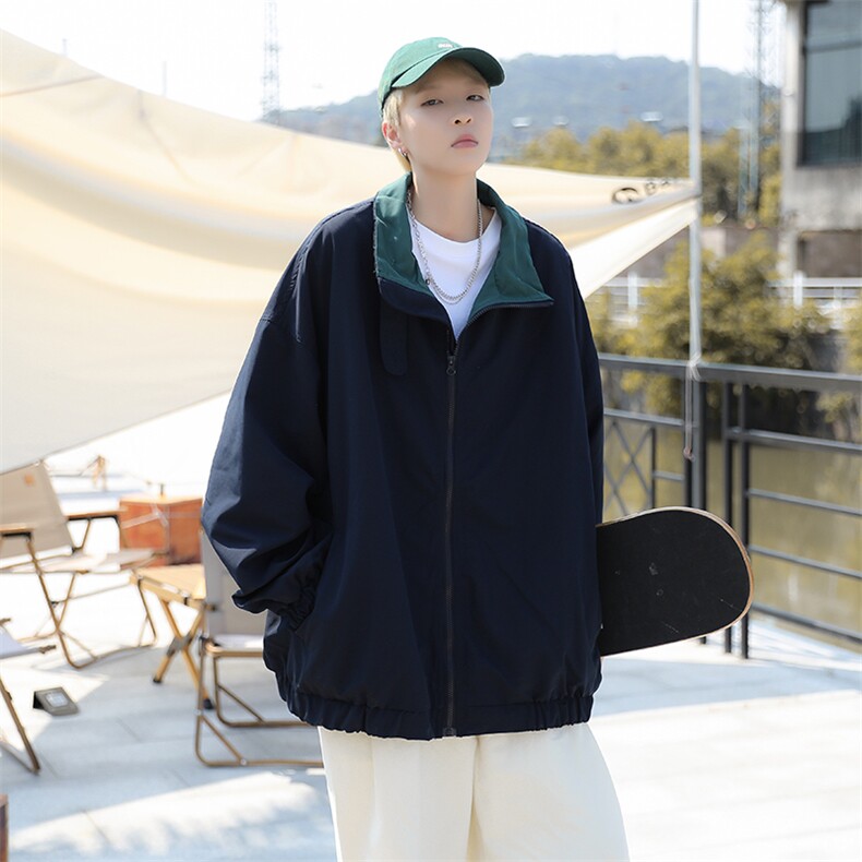 春秋日潮立领机能夹克男cityboy城市休闲复古宽松外套JK0261-P58,男装夹克,星座308B-1