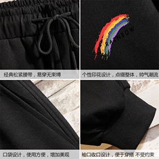 TK6064-P85开衫连帽卫衣套装男运动套装两件套砖墙挂拍，男装卫衣，电商A040A