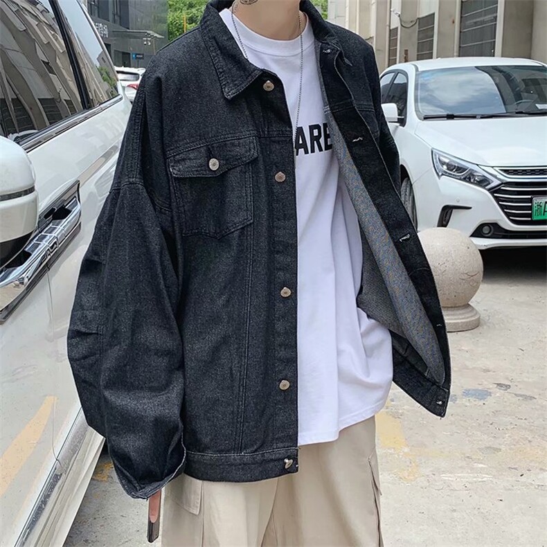牛仔外套男韩版潮流秋季宽松休闲百搭帅气夹克ins港风jk552-p60，男装夹克，星座1008-2