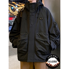 新标80重磅工装羽绒服保暖潮外套冲锋衣A436-973-P225控价298，男装羽绒服，电商A436